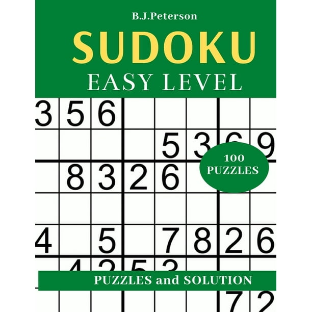 100 puzzles sudoku easy 100 easy sudoku puzzles big print sudoku puzzle games adult sudoku books with answers paperback walmart com