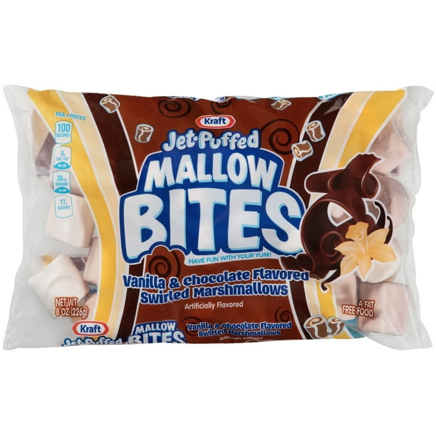 JETPUFFED Mallow Bites Vanilla & Chocolate Swirled Flavored