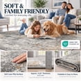 thumbnail image 6 of Roomisland Area Rugs 4x6FT Washable for Living Room, Non Slip Modern Abstract Carpet Stain Resistant Soft Low Pile Indoor Floor Rug for Bedroom Kitchen Home Office, 6 of 8