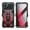 Black+Red, variant on Dteck with Screen Protector Case for iPhone 16 Pro Max,Military-Grade Protection Metal Frame Bumper Case Full Body Protection Cover for iPhone 16 Pro Max,Black Red