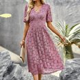 thumbnail image 3 of Faldas largas Vestido ajustado Suelto Mujer Estilo casual Cremallera Traje de vacaciones (Rosa S) Cgtredaw Rosa T S para Mujer, 3 of 7