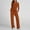 Brown, variant on 2 Piece Loungewear Sets for Women, Asymmetrical Long Sleeve Shirt Wide Leg Pants, Casual Outfits Tracksuit