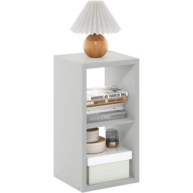 Cubicle Book Shelf Vertical Thick Frame Bookshelf Horizontally & Vertically Reversible Bookcase with Open Back x x for Living Room Bedroom Home Office