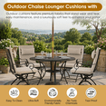 thumbnail image 6 of DONAMA Adirondack Chair Cushion High Back - Waterproof With Ties - Beige 47 x 22 in, 6 of 8