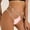 Pink, variant on Sakmal Seamless Ladies Underwear Panties Cheeky Thong Lace Panties Black No Show Ladies Underwear L