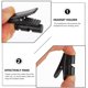 thumbnail image 5 of unbranded 8Ud Clips De Cable Para Auriculares Negro Material Fuerte Para Uso En Oficinas Y Exteriores, 5 of 6