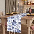 thumbnail image 2 of Table Runners 60 Inches Long Dress Scarves, Navy Blue Coastal Farmhouse Kitchen/Dining Table Runner, Small Coffee Tablerunners, Coral Starfish Seaside Summer Beach 13x60 Inch, 2 of 9