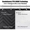 thumbnail image 7 of Black Boho Shower Curtain Modern Shabby Chic Chenille Tufted Chevron Textured Striped 72''x72'', 7 of 7