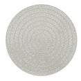 thumbnail image 3 of Sparkles Home  Madison Avenue Round Rhinestone Placemat Silver, 3 of 5