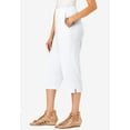 thumbnail image 3 of Roaman's Women's Plus Size Soft Knit Pull-On Capri Pant, 3 of 5