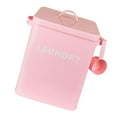 thumbnail image 1 of Canasta De Almacenamiento De Hierro Caja Contenedor De Contenedores Organizador Ropa Lavandería Soportes Para Hogar LAVANDERÍA-ROSA Soledad Recipiente de almacenamiento de hierro de la cocina, 1 of 10
