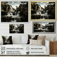 thumbnail image 4 of Designart "Scenic Waterfall By The River I" Waterfall Floater Framed Wall Art Living Room, 4 of 5