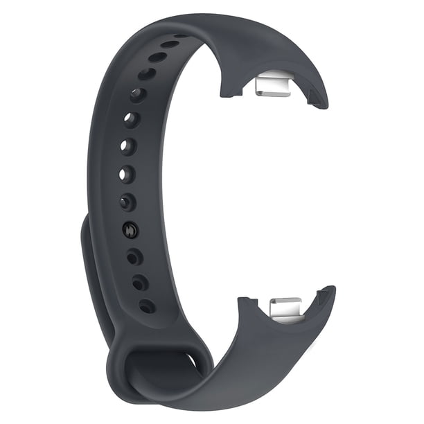 Instalación tipo prensa de silicona para correa de reloj para Xiaomi Mi Band 8 (gris oscuro) Hugtrwg Nuevos Originales