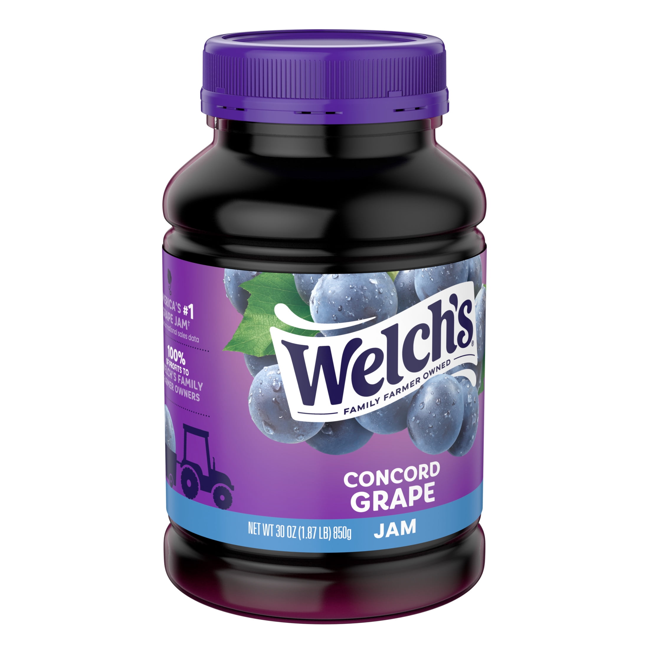 (2 pack) Welch's Concord Grape Jam, 30 oz Jar