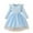 Blue A13, variant on Girls formal Dress Fashion Crewneck Long Sleeve Tulle Princess Dresses for Birthday Party Size 3-10