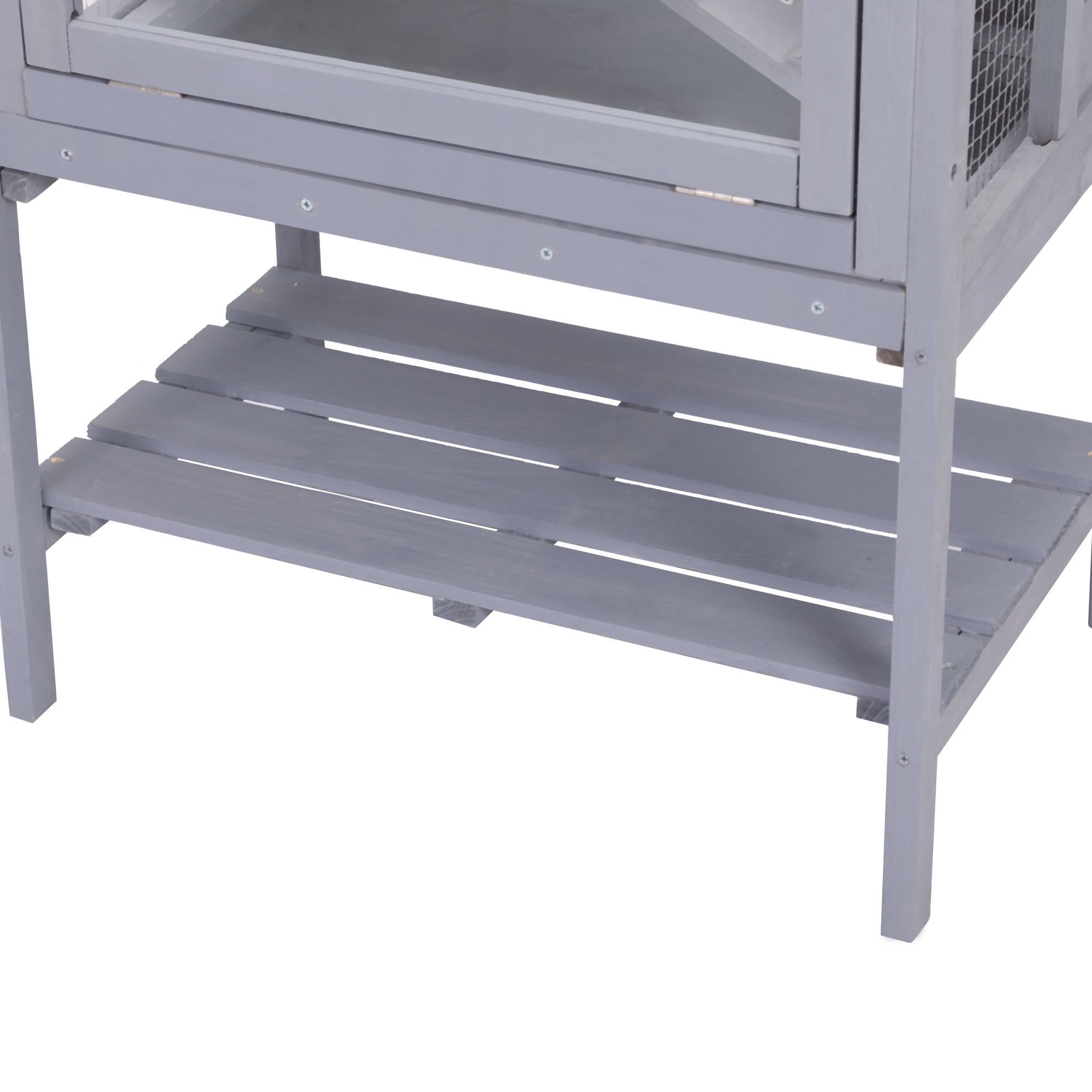 Pefilos 3 Tiers Wooden Hamster Cage, Rat House, Small Animal Hutch with Slide-Out Tray, Ramp, Gray Pefilos 3 Tiers Wooden Hamster Cage, Rat House, Small Animal Hutch with Slide-Out Tray, Ramp, Gray