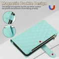 thumbnail image 3 of Stylish iPhone SE 2022/2020/ iPhone 8 7 Case Wallet with Card Slots and Zipper Pocket, Hand Wrist + Crossbody Strap RFID Blocking Girls Women Case for Apple iPhone SE 3rd 2nd Gen, Skyblue, 3 of 9