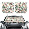 thumbnail image 2 of Balery 2 Piece Colorful Spots Car Windshield Sun Shade|Foldable Front Windshield Shade for Car Front Window for Most Sedans SUV Truck-Small, 2 of 7