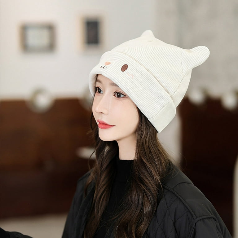 women's cat ear beanie