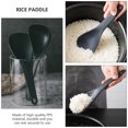 thumbnail image 6 of Aloha 1 Set 2Pcs Non-stick Rice Paddles Soup Spoons Multipurpose Serving Spoon (Black), 6 of 8