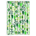 thumbnail image 1 of ABPHQTO Trébol verde Calendario Globos Rama Arco Quatrefoil Shamrock Poliéster impermeable Cortina de ducha y ganchos 120x180 cm, 1 of 1