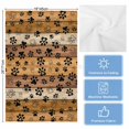 thumbnail image 5 of Yellow Brown Kitchen Towels Set of 2, Water Absorbent Dish Towel, Farmhouse Dog Paw Vintage Decorative Hand Towels - Quick Drying Cloth for Cooking Baking, 18x28 Inch, 5 of 8