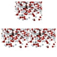 thumbnail image 3 of maskred Paper Scraps Beautiful Wedding Accessory Plastic Material Confetti Tabletop Ornament Shape Resistant for Party Decoration red silver15mm 3Set, 3 of 6