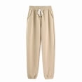 thumbnail image 1 of Kmbangi Women Harem Pants Casual Solid Color Trousers with Drawstring Pocket, 1 of 9