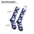 thumbnail image 2 of Naloa Skull crystal flower Thigh High Socks Extra Long Stretchy Sock Women Over Knee High Opaque Stocking Daily Wear, 2 of 6