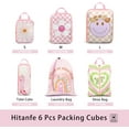 thumbnail image 3 of 6 Pcs Compression Packing Cubes Travel for Suitcases, Waterproof Luggage Organizer Washable Storage Bags Set - Packaging Cubes for Backpack Travel Perfect for Carry-Ons and Storage, 3 of 6