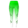 thumbnail image 4 of St Patricks Day Leggings for Women Shamrock Yoga Pants Irish Green Workout Legging High Waisted Tummy Control Clover Tights, 4 of 4