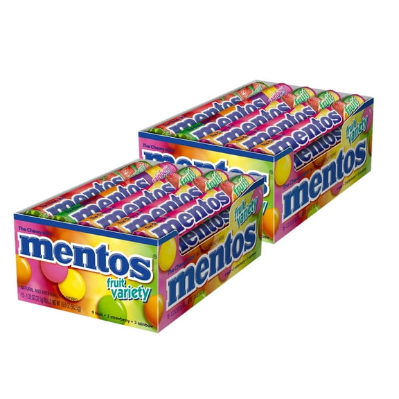 2 Pack | Mentos Fruit Variety (1.32 oz., 15 ct.)