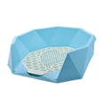 thumbnail image 3 of Inodoro para perros y gatos, lavabo grande para interiores y exteriores, soporte para almohadilla de entrenamiento con azul, 3 of 8