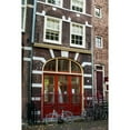 thumbnail image 3 of Berzel, Erin 11x14 Black Modern Framed Museum Art Print Titled - Red Door in Amsterdam, 3 of 5