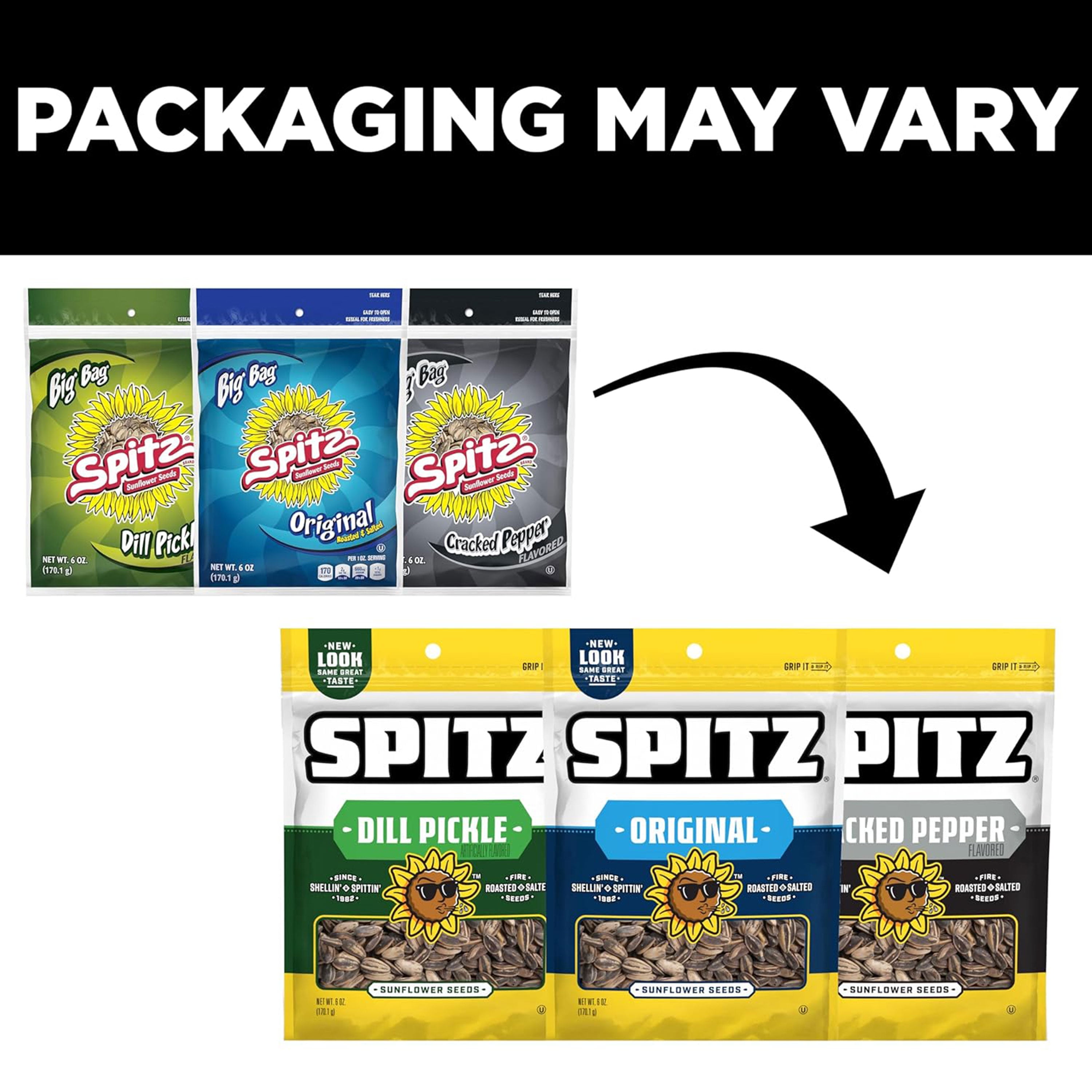 Spitz Sunflower Seeds, Dill Pickle, 6 oz (pack of 9)