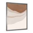 thumbnail image 2 of Designart 'Ivory and Terracotta Shapes with Scuff Effect' Modern Framed Art Print, 2 of 4