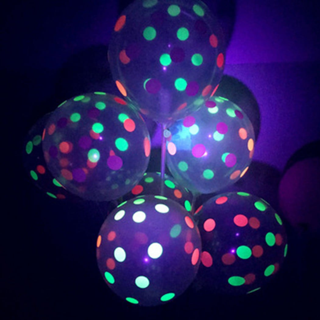 20pcs 12inch Luminous Star Fluorescent Balloons Glow In The Dark