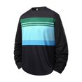 thumbnail image 4 of XIAOCHA Men's Stripe Color Block Pullover Sweatshirt Relaxed Fit Outdoor Sweatshirts, 4 of 4