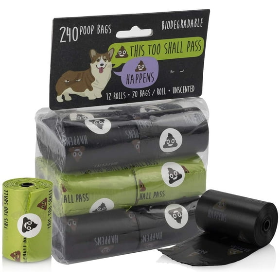 Precious Tails Biodegradable Humorous Pet Waste Bags - 240 ct.