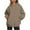 Khaki, variant on Oalirro Long Sleeve Tops for Women Solid Round Neck Tops for Women 2024 Hooded Fall and Winter Pink Shirt