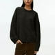 thumbnail image 1 of Suéter de cuello redondo para mujer, otoño e invierno, suelto, color sólido, manga larga, cuello redondo, suéter, top de acrílico para mujer, 1 of 7
