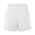 thumbnail image 4 of HUAXUN Women's Shorts Elastic Waist Drawstring Comfy Shorts Baggy Cargo Shorts Soft Running Beach Clothes（White,XXXL), 4 of 5