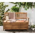 thumbnail image 2 of Safavieh Brisbane Indoor/Outdoor Modern Storage Bench, 2 of 8