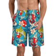 thumbnail image 1 of Fotbe Japanese Koi Trajes de Baño Estampados para Hombre, Shorts de Verano de Secado Rápido, Ropa de Playa, Bañadores-X-Large, 1 of 6