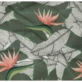 thumbnail image 4 of oneOone Cotton Poplin Twill Peach Fabric Leaves & Lotus Sewing Material Print Fabric By The Yard 56 Inch Wide, 4 of 4