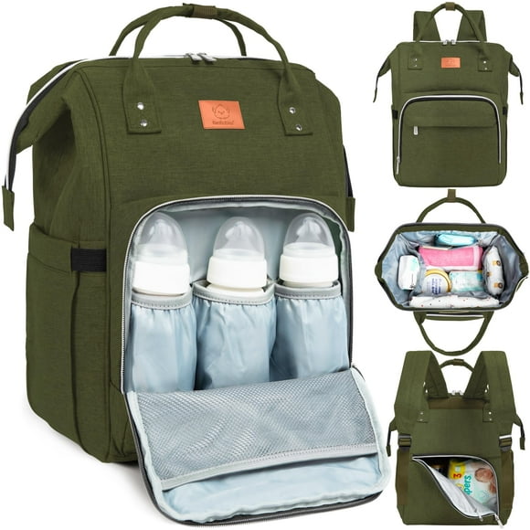 KeaBabies Mochila para pañales para bebé, bolsa de bebé para niños, niñas, mochila impermeable multifunción para bebé, bolsas de pañales grandes para bebé niña, bebé niño, bolsa de pañales de viaje co
