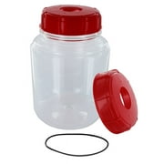 FerMonster One Gallon Fermenter Wide Mouth Carboy With Extra Lid And Gasket