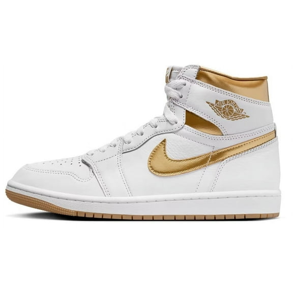 Women's Jordan 1 Retro High OG White/Metallic Gold (FD2596 107) - 10