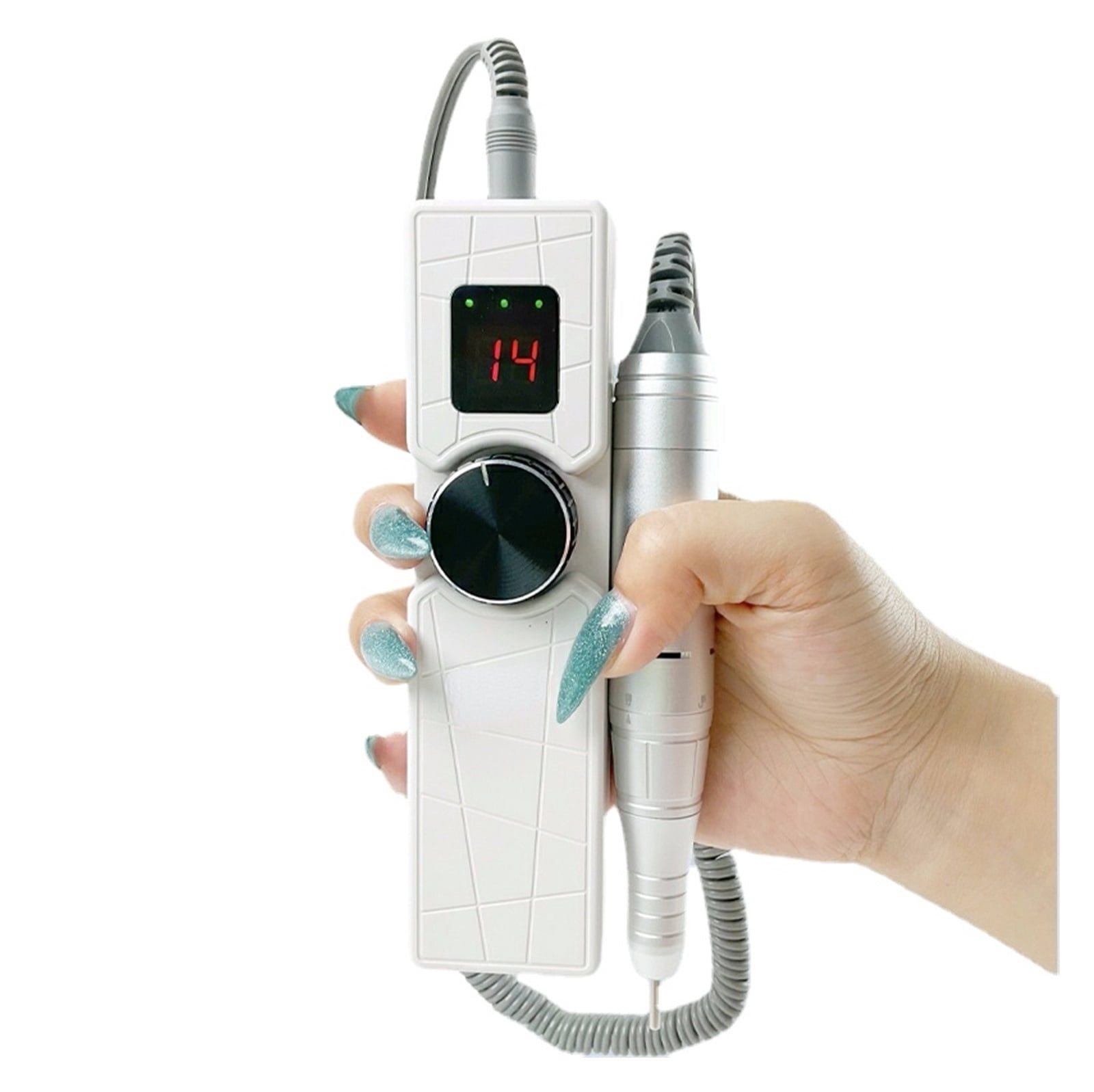 Portable Nail Drill Professional 30000 RPM, Rechargeable Electric Nail File Machine E File For Acrylic Nails Gel Polishing Removing, Cordless Efile With Bits Kit For Manicure Salon Home ,Low Noise