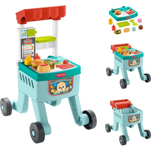 Juguete para Juego Simulado Fisher-Price Carrito Andador de Snacks +6 meses